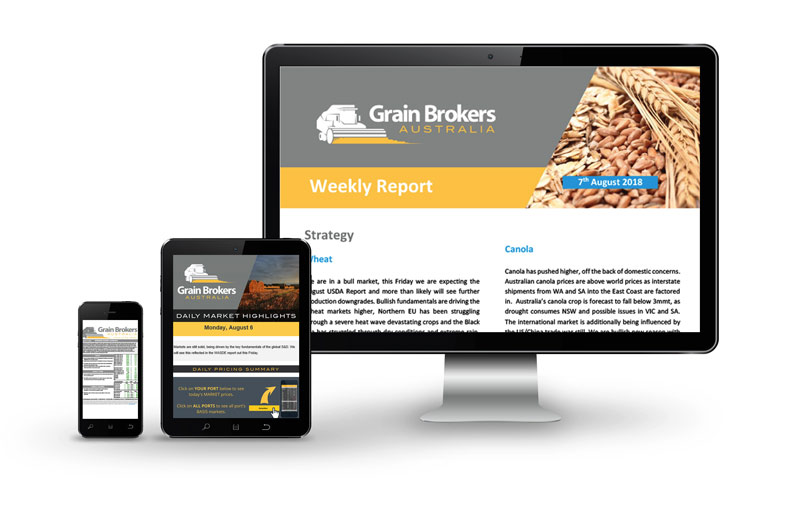 Grain Brokers on multiple devices